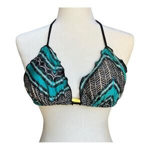 ViX PaulaHermany String Bikini Top‎ Womens D Cup Adjustable Swim Boho Festival